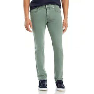 NWT Paige Men's Lennox in Vintage Foggy Forest Green Slim Stretch Jeans 33